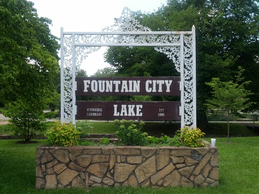 Fountain City Lake Ironwork Sign