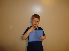 Isaac's Pinewood Derby Award