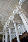 The ornate ceiling