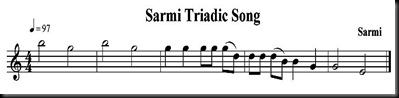 Sarmi triadic song