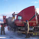 Washing a truck