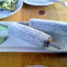 Corn on the Cob with Cheese and Lime