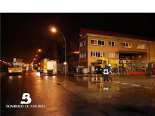incendio en nave en Mieres
