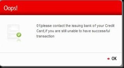 Singtel Error Message 01