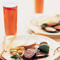 Sparkling Rose with Bay Leaf Syrup
