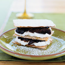 Port-Fig Napoleons with Walnut Oil and Honey Cream