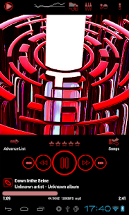 How to download Poweramp skin TRON RED 3.02 mod apk for bluestacks