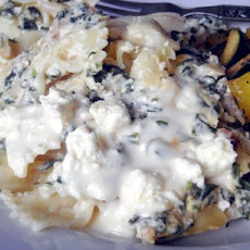 Greek Spinach Pasta Bake