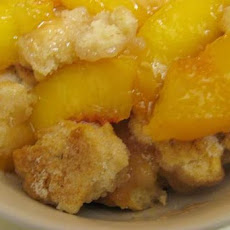 Light Fresh Peach Cobbler