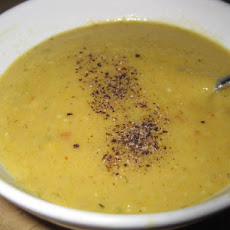 Lowfat Acorn Squash Soup With Roasted Garlic