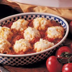 Cheddar Tomato Dumplings