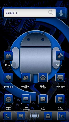 【免費個人化App】ADW Theme BinaryBlue-APP點子