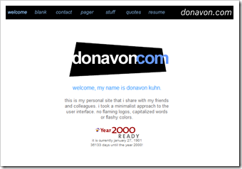 donavon.com from 2000