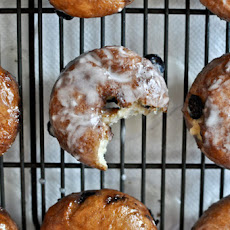 Glazed Blueberry Cake Donuts