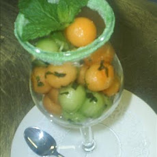 Melon Balls With Rum and Lime