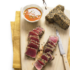 Sesame Seared Tuna with Ginger-Carrot Dipping Sauce
