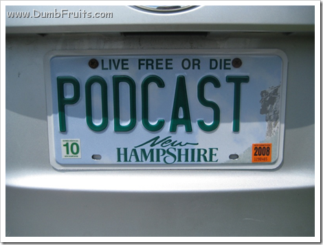 blog blogger geek podcast licence plate