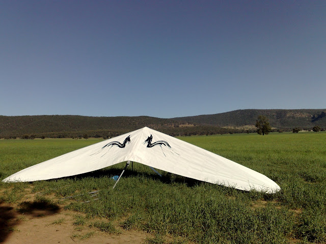 My new glider half packed up near home