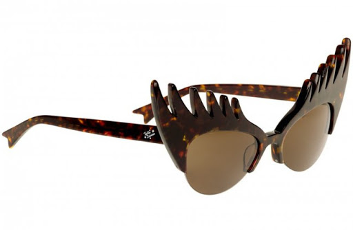 Eyelash Sunglasses - Tortoiseshell; Tatty Devine