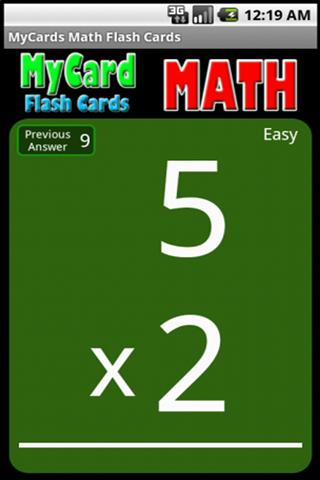 MyCard Flash Cards Math