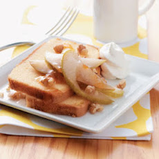 Glazed Pear Shortcakes Recipe