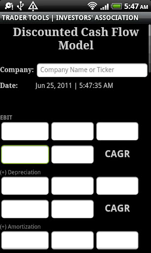 Stock Market DCF full