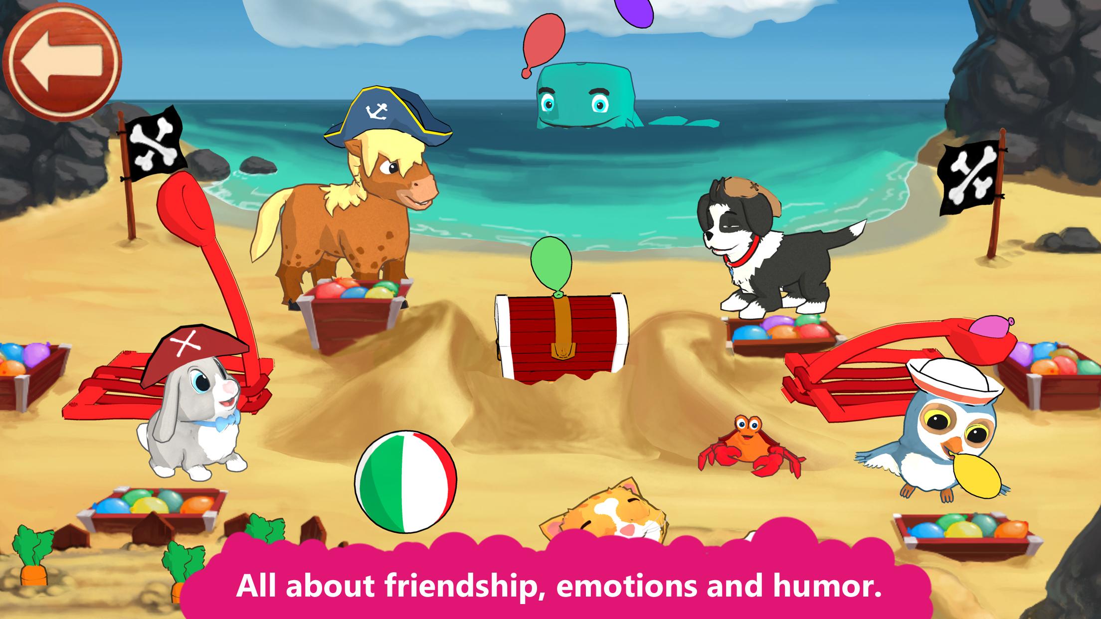 Android application Peppy Pals Beach - SEL for Kids screenshort