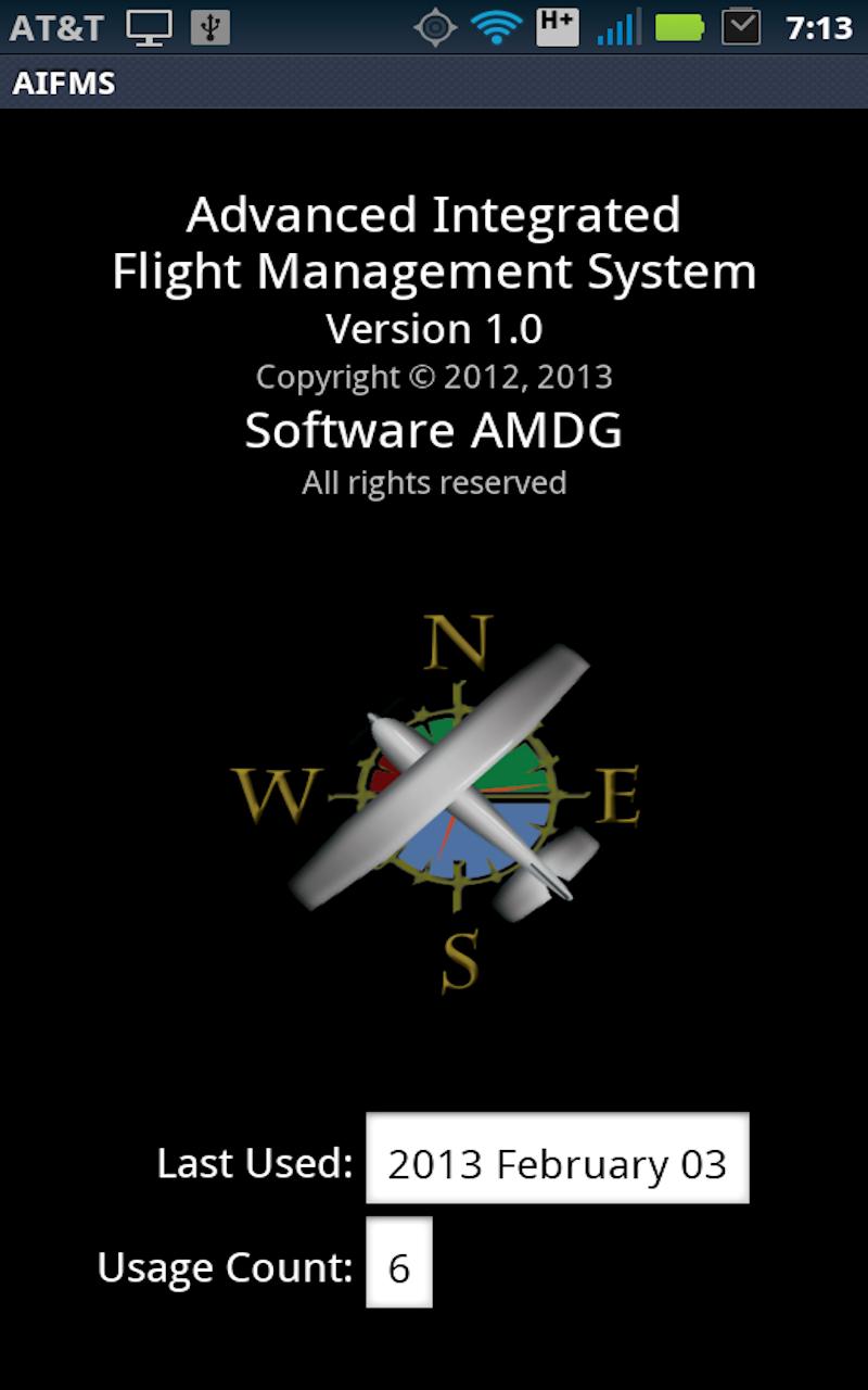 Android application Adv Int Flight Management Sys screenshort