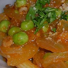 Pasta with Bacon and Peas