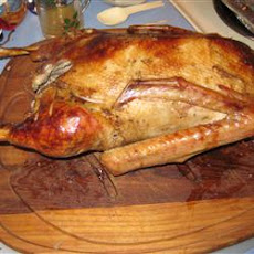 Roast Goose with Wild Rice Stuffing