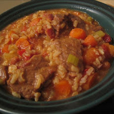 Beef Stew With Tomatoes and Rice