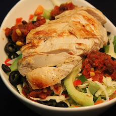 Hot Sesame Chicken and Avocado Salad