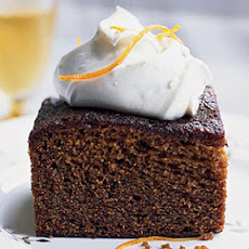 Molasses-Gingerbread Cake with Mascarpone Cream