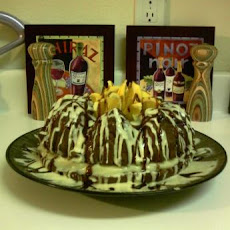 Chocolate Custard Cake With Butterscotch Orange Frosting