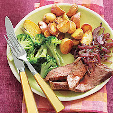 Flank Steak with Red Onions