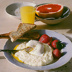 Poached Egg over Grits