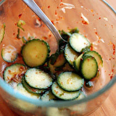 Spicy Smoky Sour Cucumber Salad