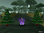 A mounted hunter during the winter event