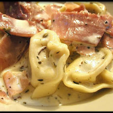 Ravioli Prosciutto Alfredo With Herbes De Provence