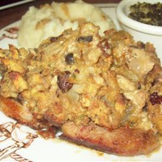 Crazy Good Stuffing and Baked Chops