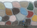 Colored Stone Wall Art