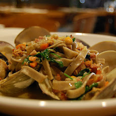 Linguini with Clams, Mussels, Rock Shrimp and Calamari in Spicy Tomato Sauce