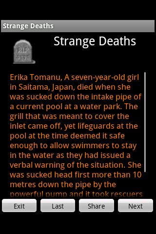 Strange Deaths