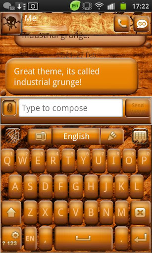 Go Keyboard Industrial Grunge