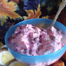 Swedish Beetroot, Horseradish and Apple Salad: Rodbetsallad