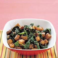 Sauteed Sweet Potatoes and Spinach