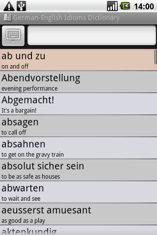 BKS German to English Idioms