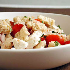 Bread Salad with Tomatoes, Herbs, and Ricotta Salata