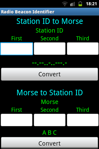 Morse Radio Beacon Identifier