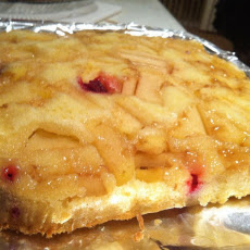 Ginger cran apple upside down cake
